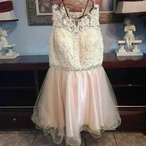 Elizabeth K by gls sleeveless Sequined Prom dress size XXL